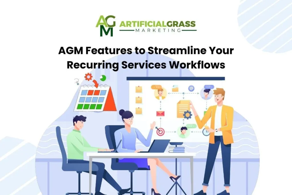 AGM recurring services workflow illustration, USA