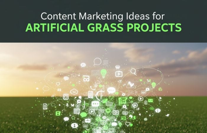 Content marketing ideas for artificial grass projects, USA