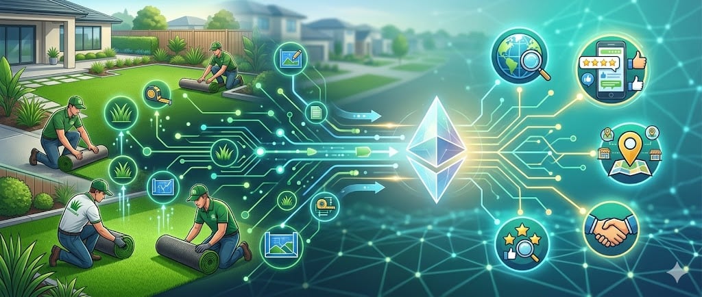 Artificial grass installation with AI optimization, USA