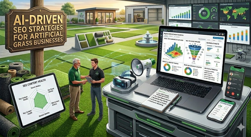 ai driven seo strategies for artificial grass busieness