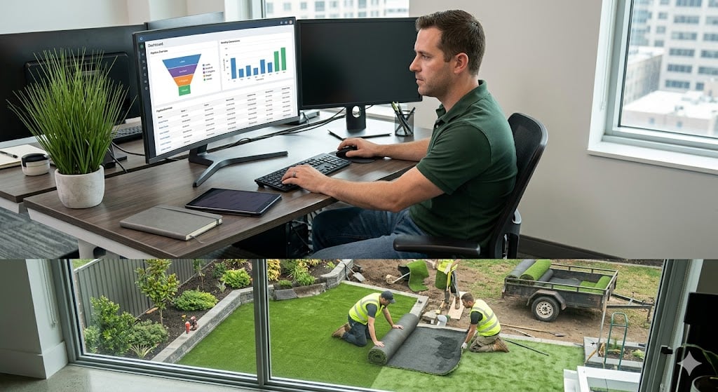 Artificial grass sales pipeline management in USA