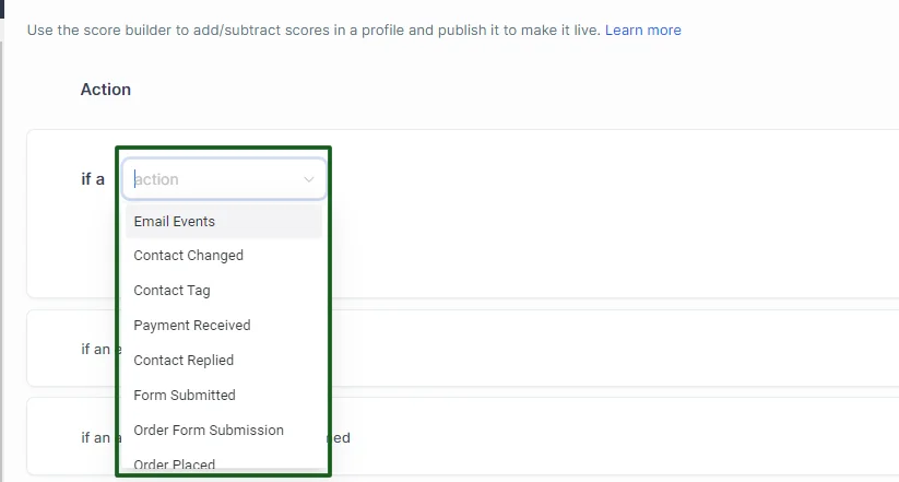 custom scoring agm