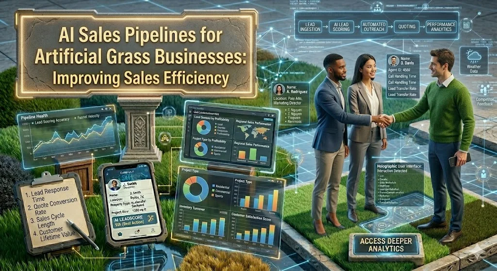 ai sales pipeline for artificial grass business
